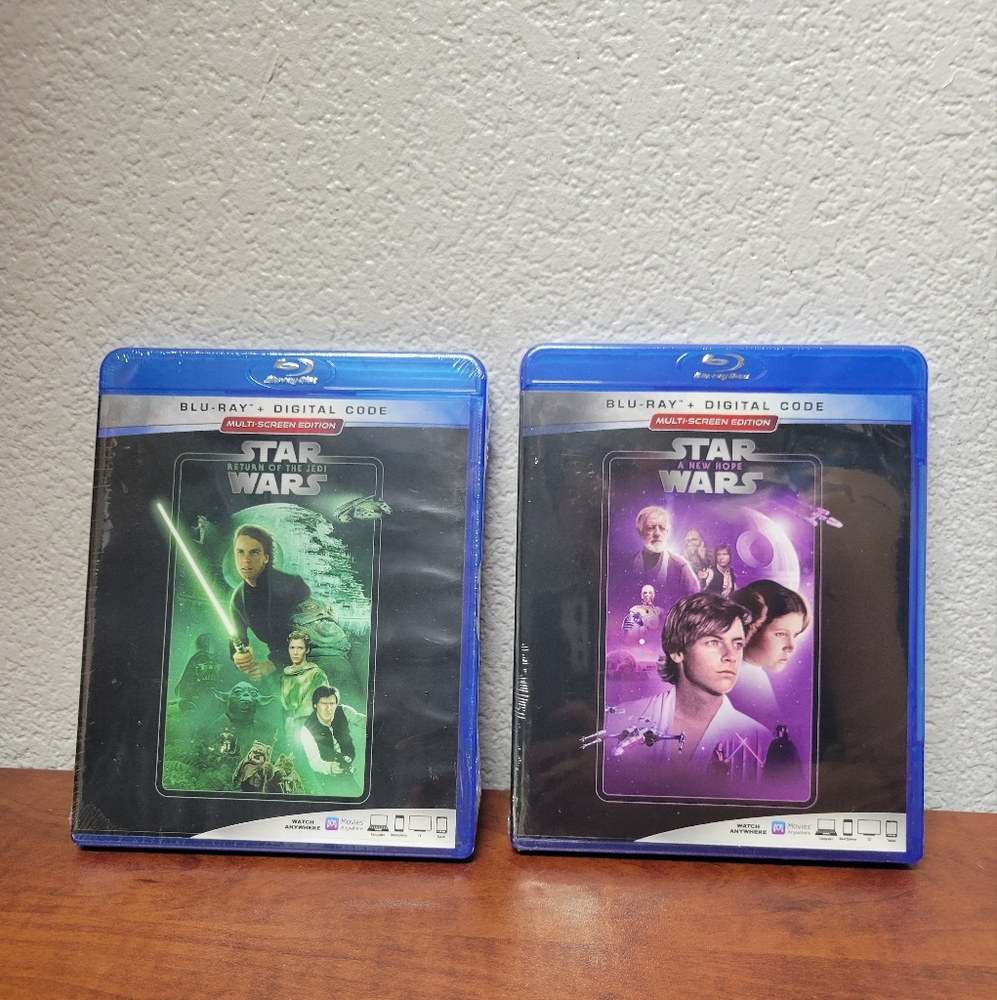 Star Wars Blu-ray Set A New Hope & Return Of The Jedi Nwt